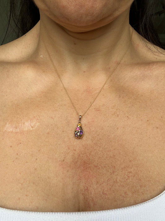 Ethereal Raindrop Necklace (14K Gold)