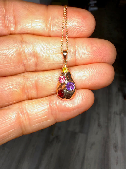 Ethereal Raindrop Necklace (14K Gold)