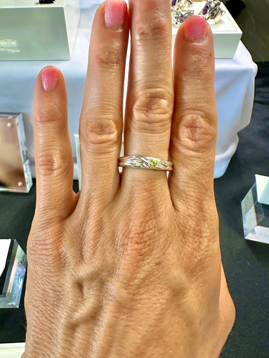 Tiniest Ride The Wave Ring Peridot