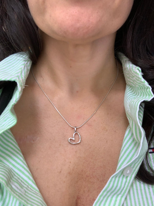 Open Heart Necklace