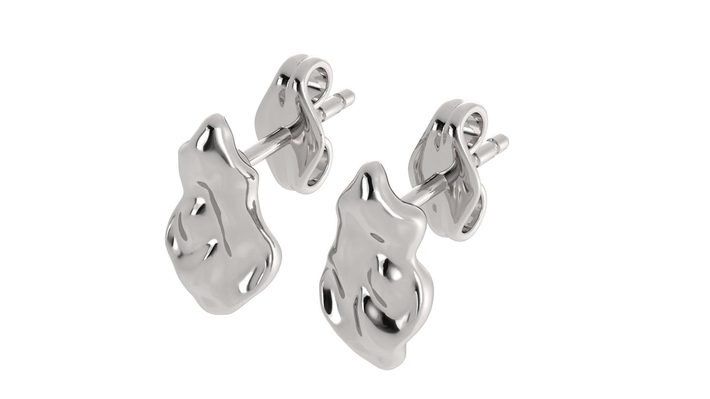 Teeny Ride the Wave Stud Earrings